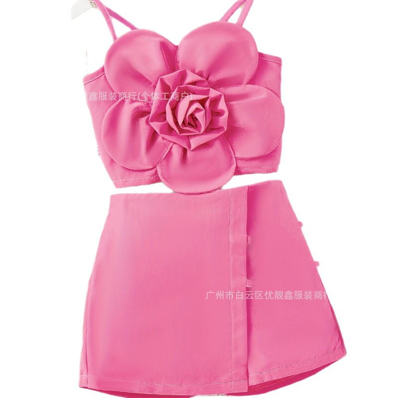girl summer fashion skirt set 女童新款中小童两件裙套装货源潮|undefined