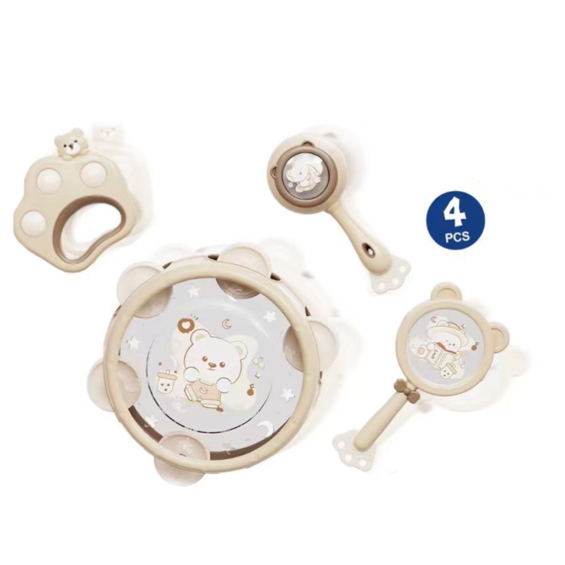 작은 불곰 딸랑이 [4종 세트] 영어 컬러 박스