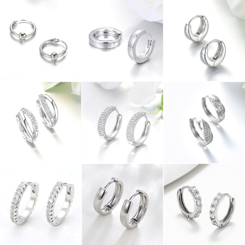 Xuping joyería estilo de moda europea y americana aretes exagerados doble fila brillante aretes de aretes de arroz de arroz pendientes de arroz transfronterizos aretes al por mayor