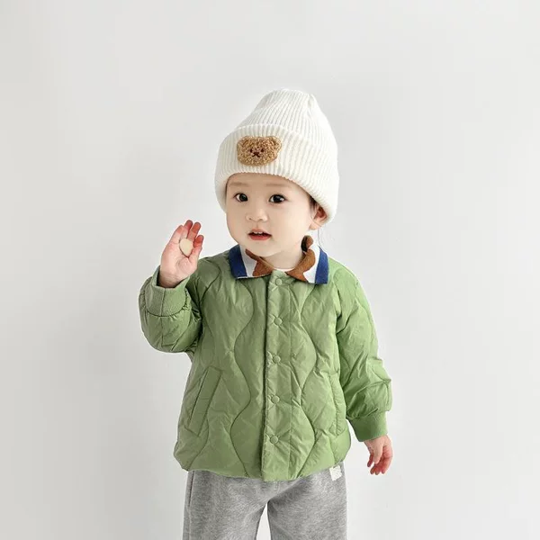 Green down jacket