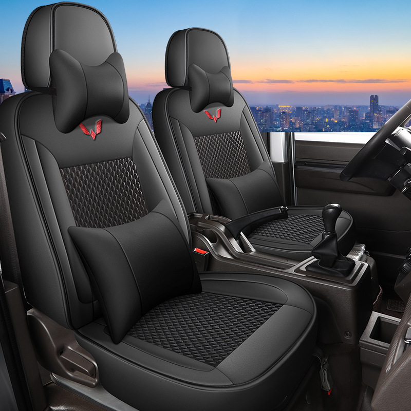 五菱荣光新卡座套小卡双排单排汽车坐垫冰豆豆专用全包货车座椅套