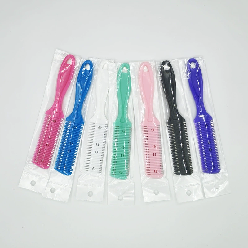 Бытовая машинка для стрижки истонченных волос, двусторонняя машинка для стрижки волос с лезвием, многофункциональная машинка для стрижки волос