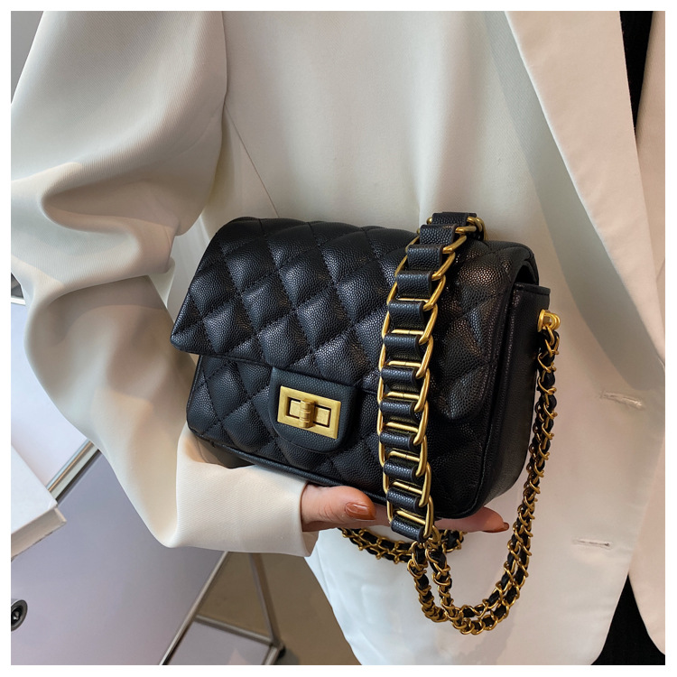 Diamond Pattern Chain Bag 2021 New Fashion Autumn Women Bag Western Style Shoulder Messenger Bag All-matching Ins display picture 9
