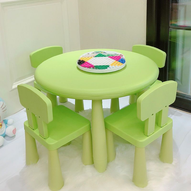 Kindergarten Table and Chair Set Kidsren's Plastic Learning Table and Chair Baby Painting Baby Handmade Household Toys Plastic Table