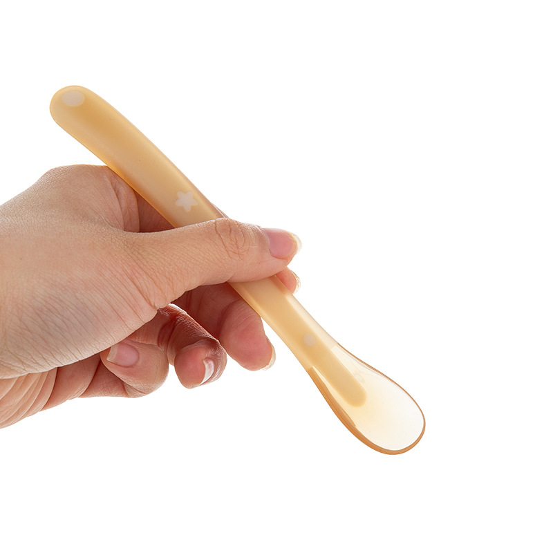 Dora Dora Baby Silicone Soft Spoon Baby Feeding Training Complementary Food Spoon Newborn Silicone Spoon Soft Spoon 6452 