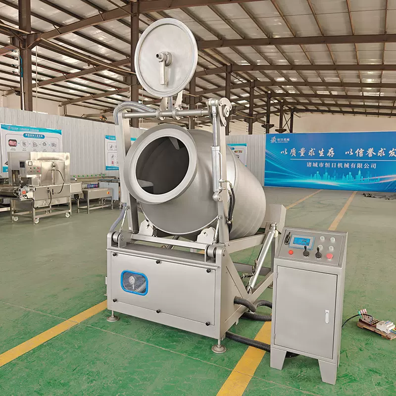 可倾斜式液压滚揉机鱼肉鱼排腌制入味机鸡爪鸡柳真空腌制设备