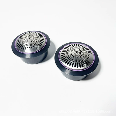 Car horn/tweeter, Grille Audio Modification Upgrade - purple-edge-stainless-steel-silver-mesh