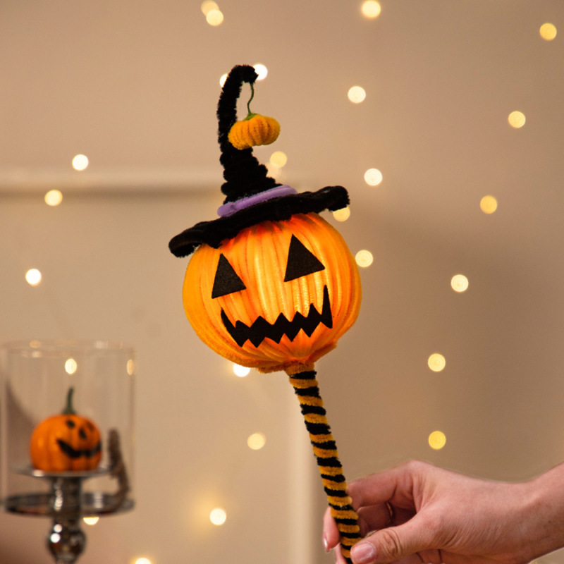 ハロウィーン装飾カボチャ提灯ねじり棒手作りdiy材料包小プレゼント置物シーン配置道具|undefined