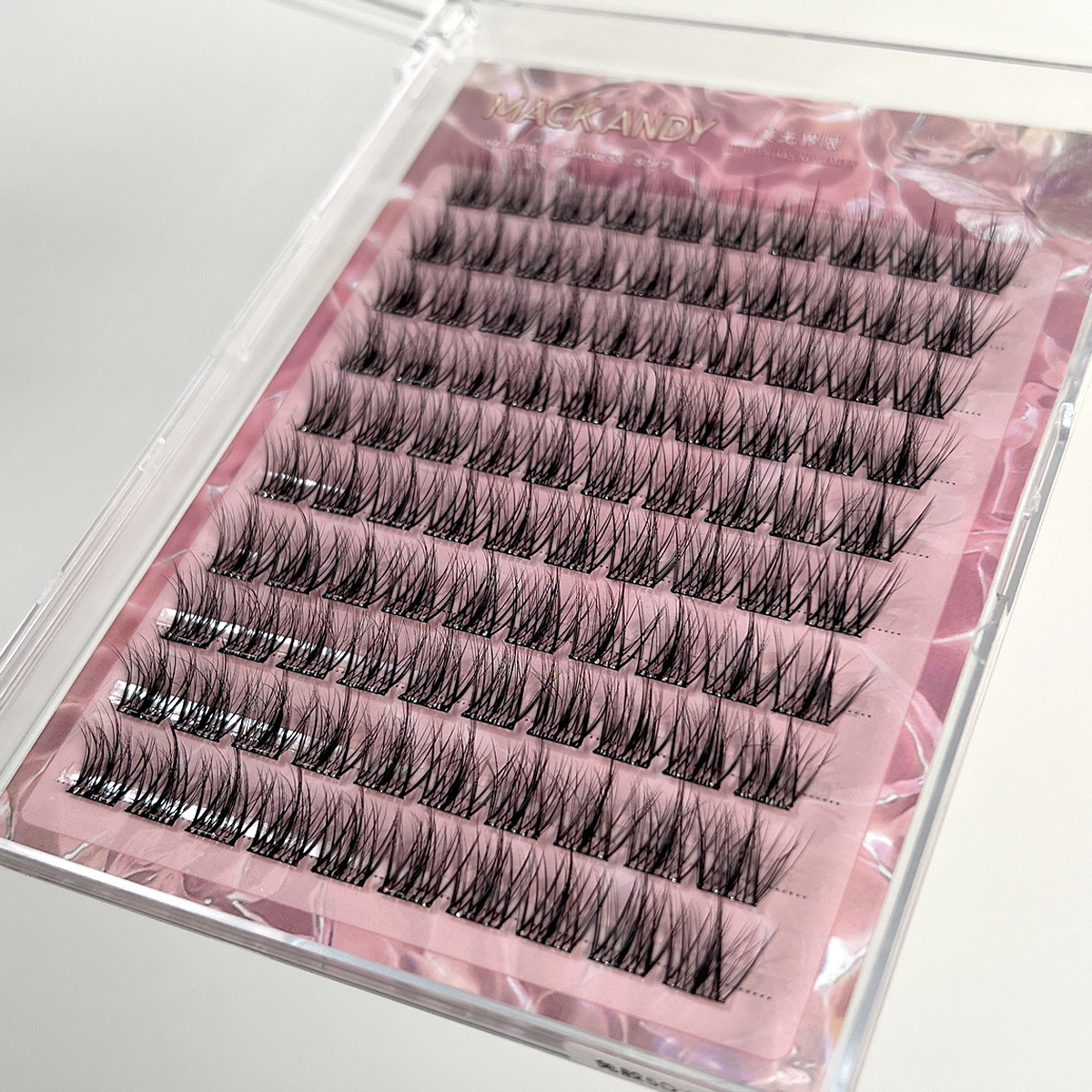 Pestañas Postizas de Terciopelo de Visón 5D, Segmentadas, Voluminosas, Rizadas, sin Pegamento, sin Necesidad de Retirar, Rizado Natural, en Racimo Individual