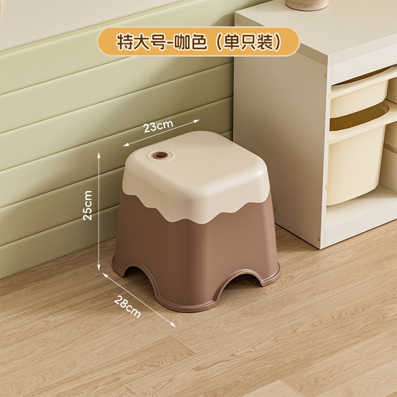 厚みのある子供用小さなスツール、家庭用低スツール、プラスチック製の靴交換用ベンチ、赤ちゃんのかわいくて丈夫で耐久性のある幼稚園の椅子|undefined
