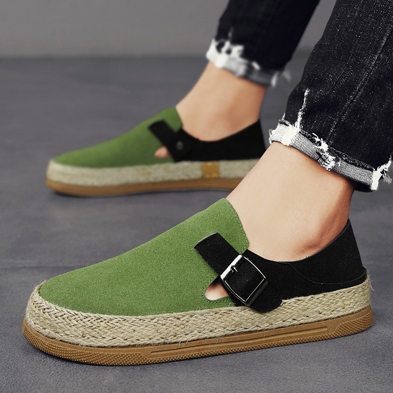 Pánské semišové boty z pravé kůže na volný čas se šněrováním, lehké a pohodlné boty na řízení, pánské venkovní oxfordské boty_voghion.com