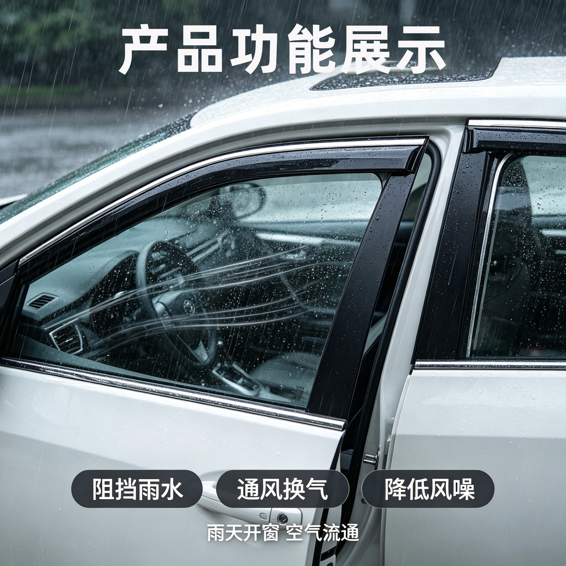 Cross-border applicable Toyota Corolla and Levin car window rain visors, injection-molded protective rain guards, thickened car modification accessories