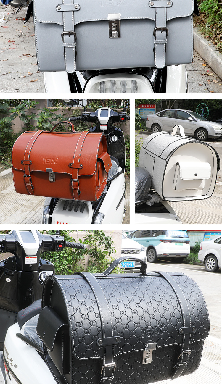 Scooter Tail Bag, Electric Vehicle Rear Seat Bag, Universal Trunk Storage Bag, Quick-Release Storage Bag, Rider Bag