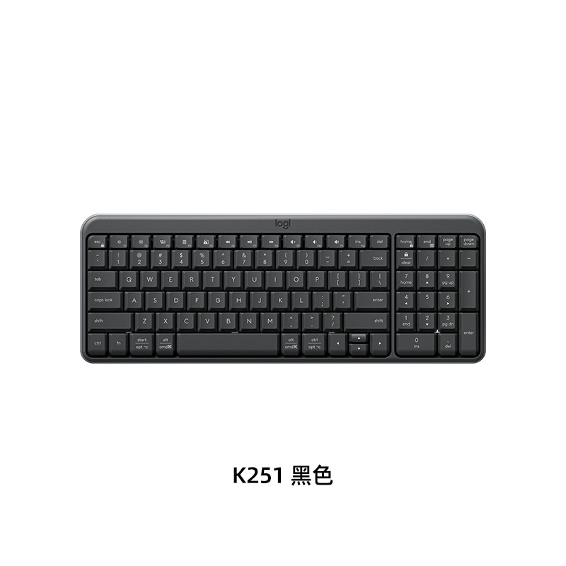 拆封罗技K251无线键盘蓝牙便携台式电脑笔记本鼠标套装办公商务|undefined