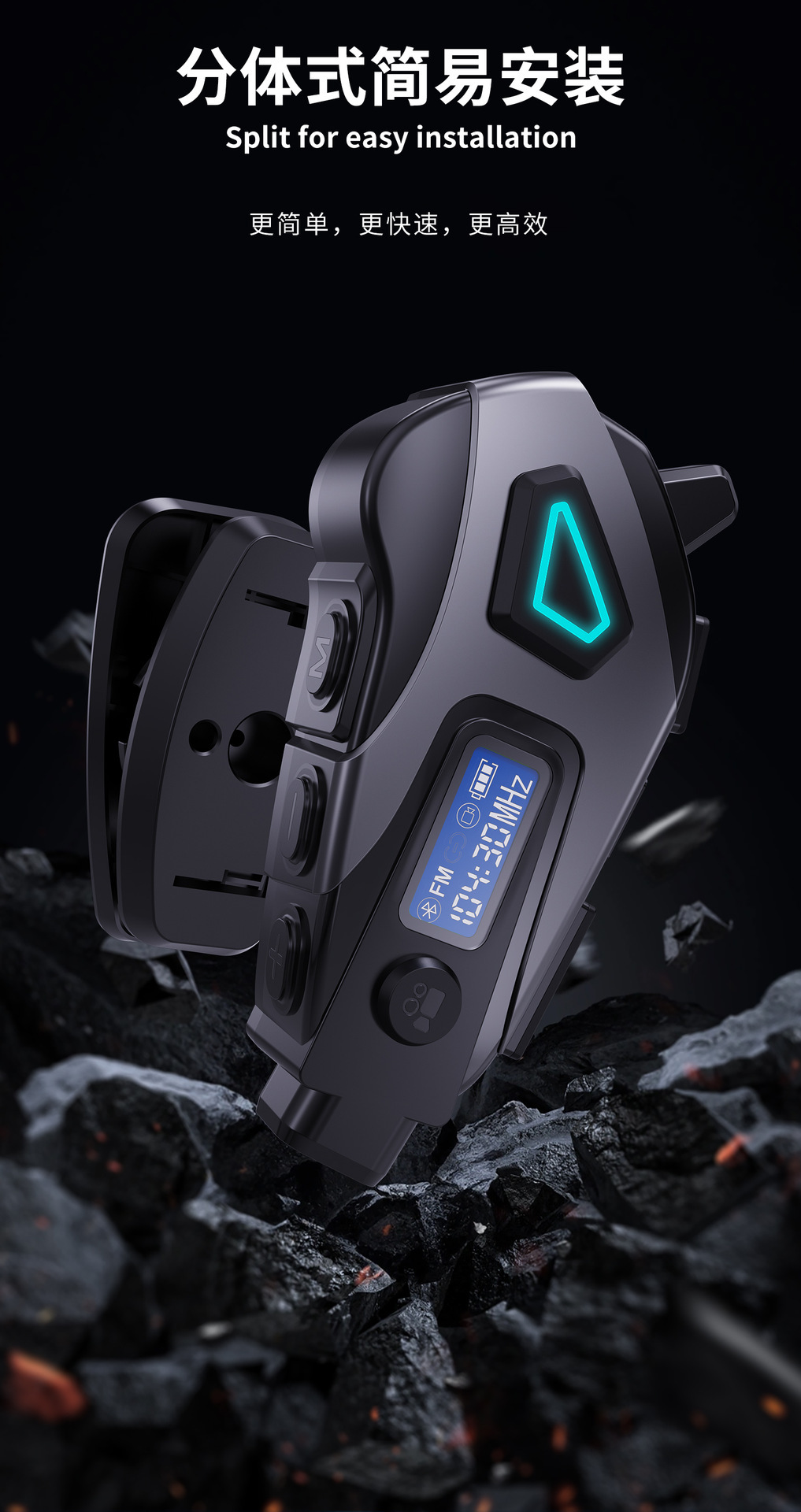 2025 New Cross-Border Private Model K10 Helmet Bluetooth Headset Dvr Cycling Fm Rider Waterproof Noise-Cancelling Headset 5.4