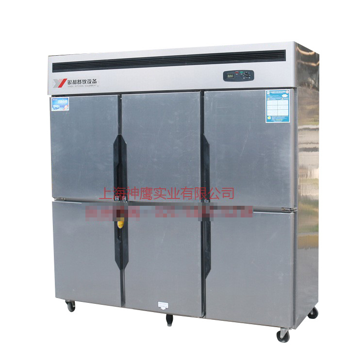 不锈钢六门冰箱 冰柜商用立式冷藏柜冷冻柜保鲜柜