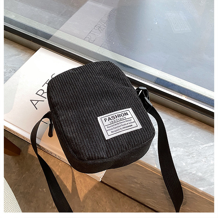 2022 Autumn/Winter new Japanese InS-style single-shoulder bag, crossbody bag, corduroy bag, mini phone bag, loose change bag undefined