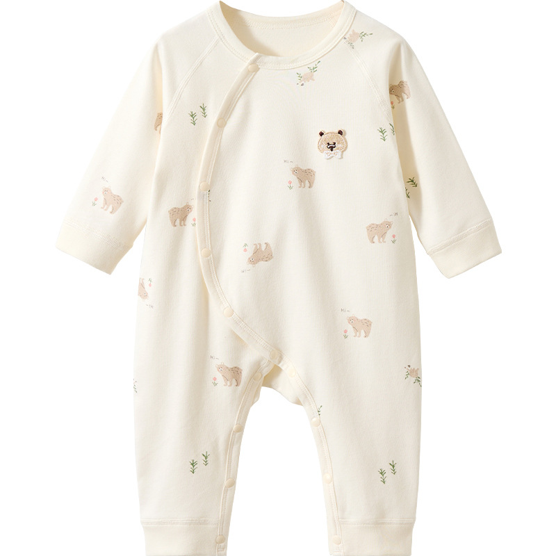 Primavera y otoño, pijamas de algodón recién nacidos, ropa de otoño para niños, niñas y niños, ropa de bebé image 5