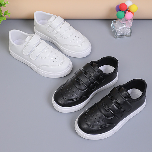 Children's Spring and Autumn New Leisure Shoes, Sports Shoes for Boys and Girls, Non-Slip White Sneakers, Baby Shoes