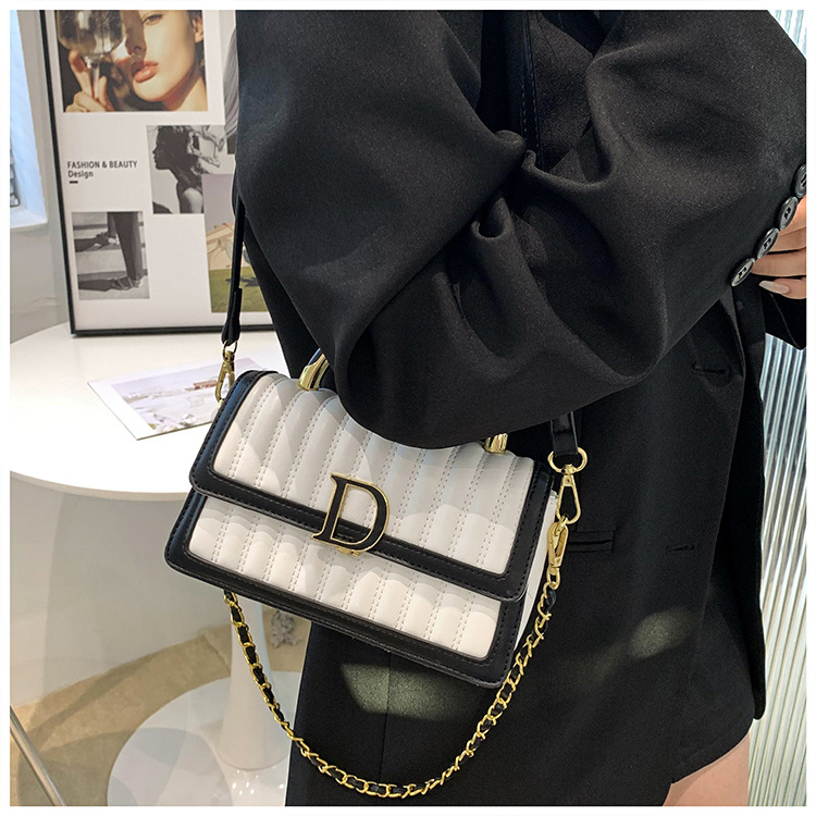 Hochwertige, leichte, luxuriöse, weiche Ledertasche mit bestickter Kette, kleine, duftende Tasche für Damen, vielseitige, modische Textur, One-Shoulder-Crossbody-Handtasche_voghion.com