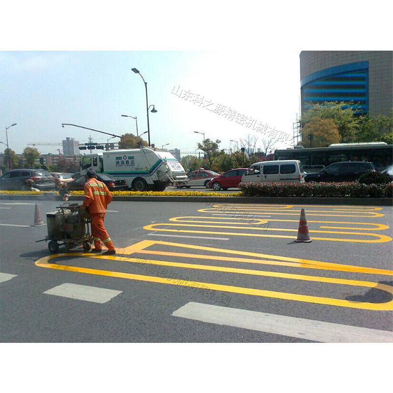 高速公路热熔标线机 手推式热熔划线机 人行横道液化气电动划线车