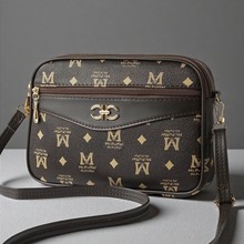 小包包老花包新款大容量女士斜跨包品牌妈妈包中年女包四层手机包