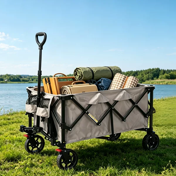 New Cross-Border Camping Cart, Detachable and Foldable, Suitable for Picnics and Outdoor Use, Portable Camp Cart