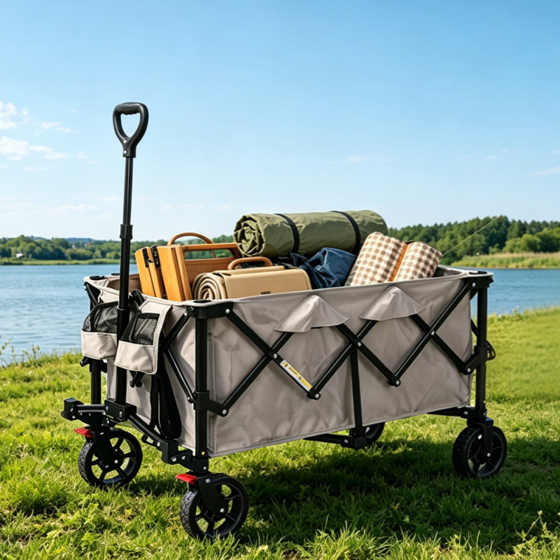 New Cross-Border Camping Cart, Detachable and Foldable, Suitable for Picnics and Outdoor Use, Portable Camp Cart