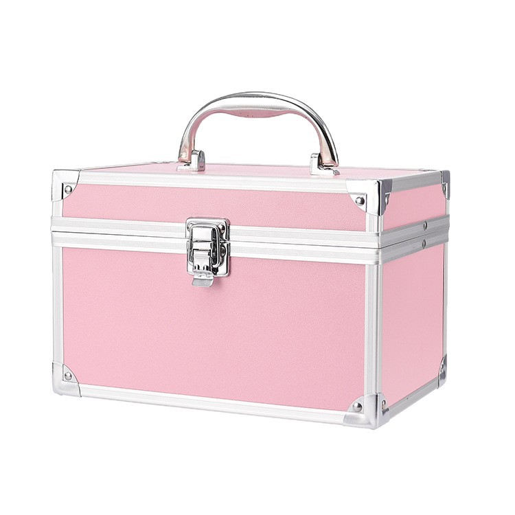 Caja de herramientas práctica para limpieza de oídos, masaje de pies y KTV, estuche de maquillaje de doble capa con espejo, caja de almacenamiento de belleza y pestañas al por mayor.