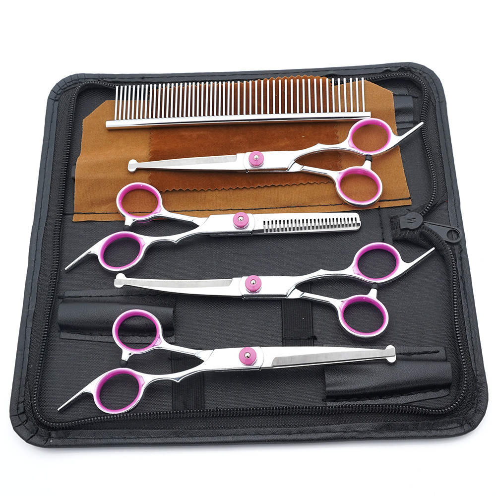 Ventas directas de fábrica de tijeras para mascotas, tijeras para cortar el pelo para perros, tijeras para cortar el pelo, tijeras de dientes delgadas para gatos, tijeras de aseo para mascotas