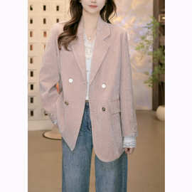 2026年春秋季新款宽松休闲西装外套女上衣百搭西服气质显瘦穿搭