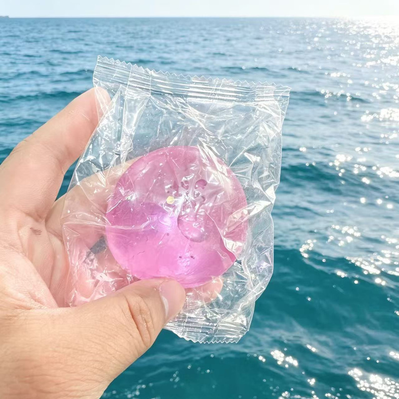 High-Appearance Stress-Relief Squishy Toy with Ice-Like Texture, DIY Slow-Rebound Small Toy with Coconut Oil Feel, Hand Ball