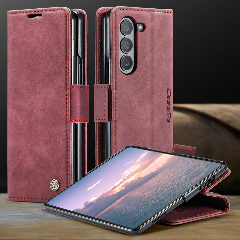 caseme はサムスン ZFold7 携帯電話ケース ZFold6 フリップレザーケース ZFold5 カード ZFold4 スタンドに適しています|undefined