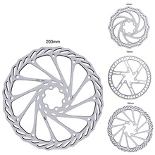 MEIJUN自行车不锈钢6孔碟片140/160/180/203mm碟刹片刹车盘片跨境