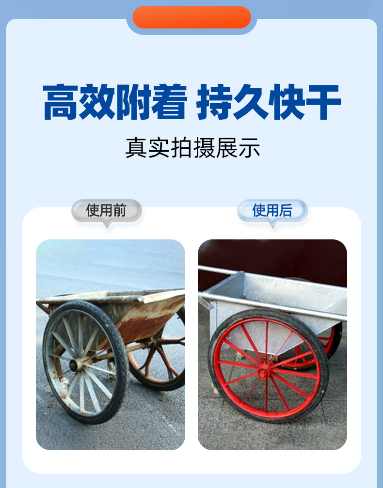 Sanhe metal self-painting hand metal anti-rust paint wall graffiti car color change furniture repair self-painting