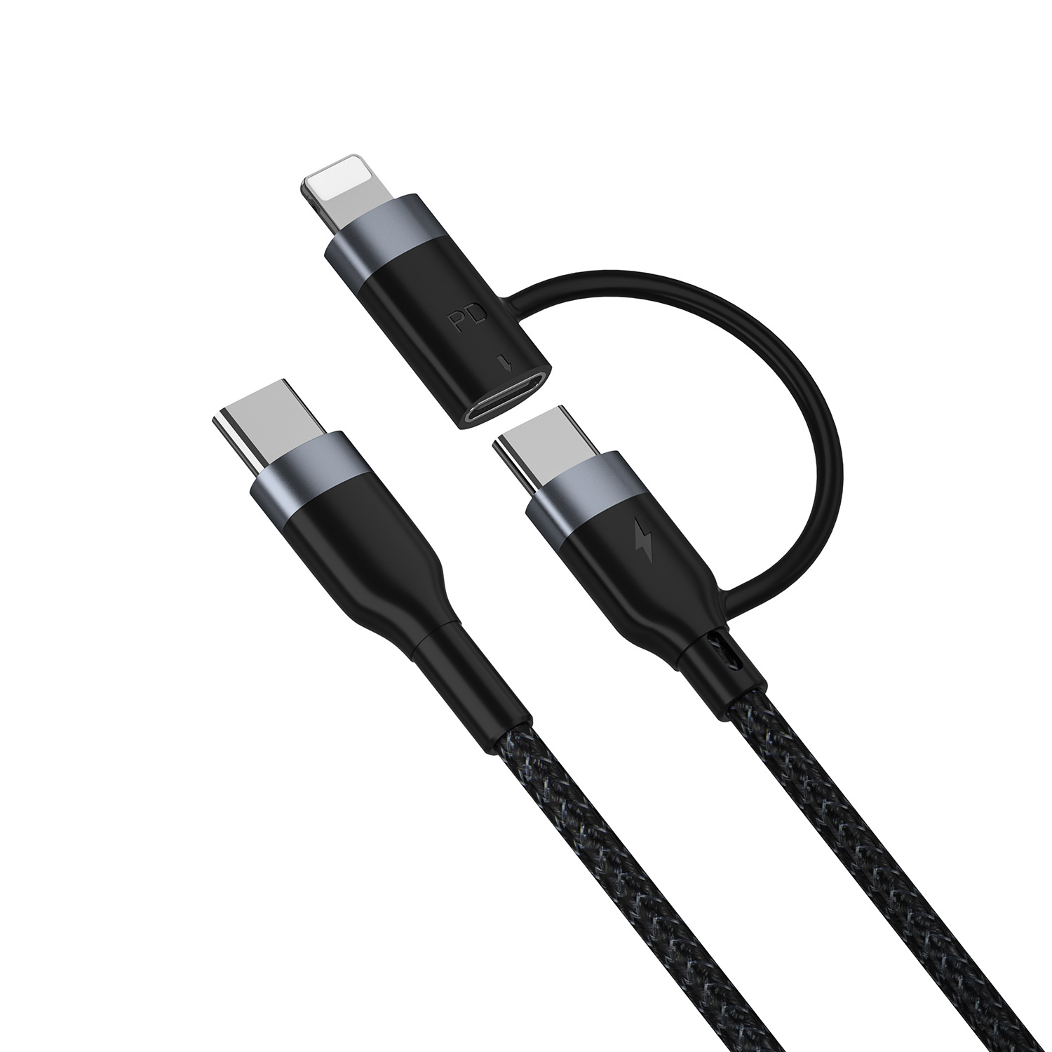 PD 2-in-1 data cable suitable for 15TYPE-CPD60W Apple PD27W fast charging 1/2_voghion.com