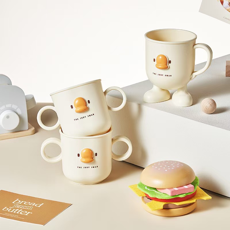 Cute Childrens Cartoon Toothbrush Cup With Handle For Home_voghion.com