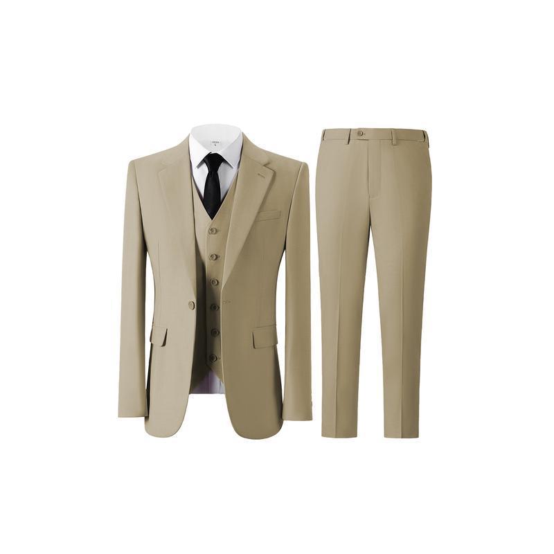 Ventas transfronterizas en caliente de comercio exterior, trajes de hombre, tres conjuntos de un solo botón delgado, traje de negocios formal