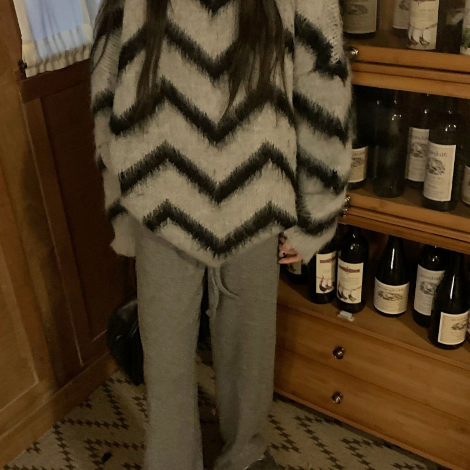 Harajuku Zwart Gestreepte Trui Vrouwen Koreaanse Stijl Vintage Oversize Trui Gebreide Tops Vrouwelijke Kpop Streetwear Jerseys_voghion.com