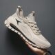 Men's shoes new 2025 spring and summer mesh fly woven breathable running sneaker men's work casual coconut shoes wholesale