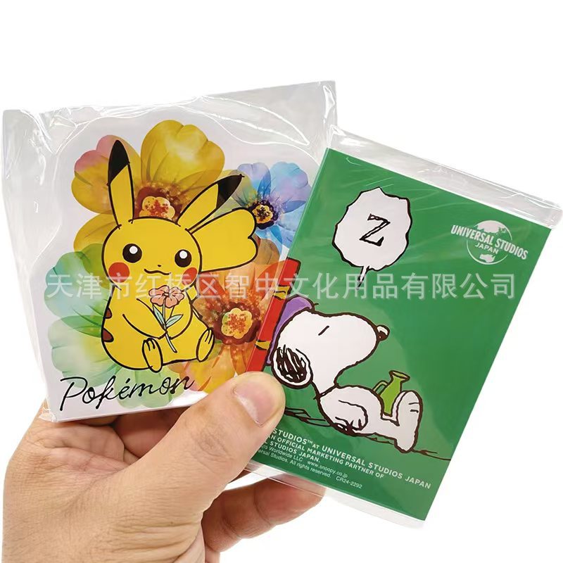 Japan NISSAY Snoopy Pokémon Pikachu limited color inner page notepad…