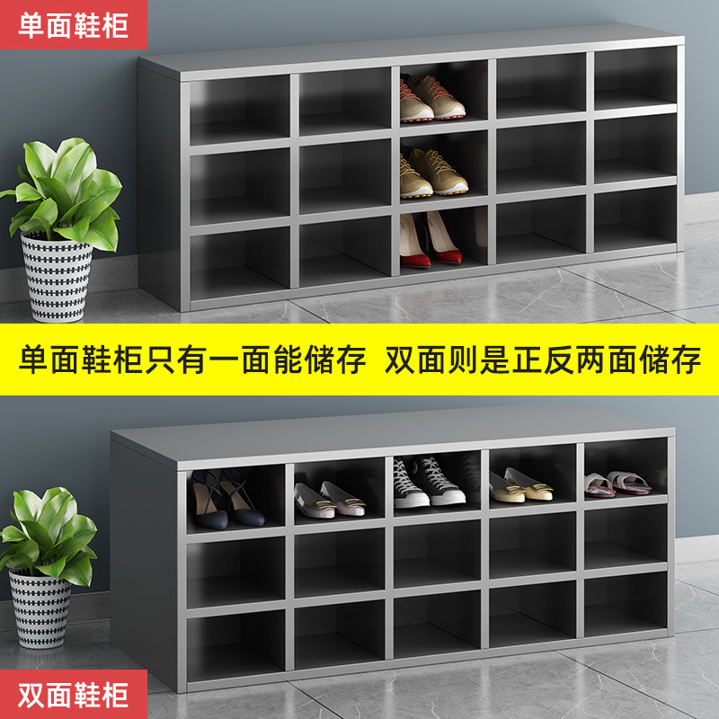 Stainless steel employee shoe cabinet for dust-free factory purification workshop laboratory changing room, single-sided double-sided shoe changing bench