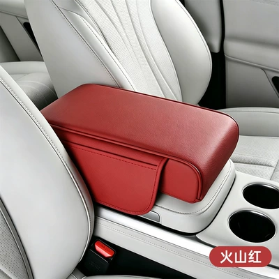 Armrest box pad Sponge Booster Pad Universal Type - light-board-heightening-pad-red