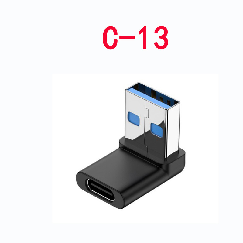 Type cアダプタusb 3.1アダプタ雷インターフェイス磁気プラグ公転母延長エルボ|undefined