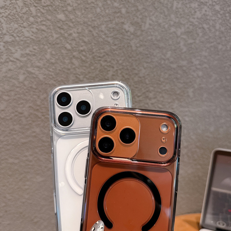 适用iPhone17promax手机壳高透磁吸苹果16简约轻奢透明防摔保护套|undefined