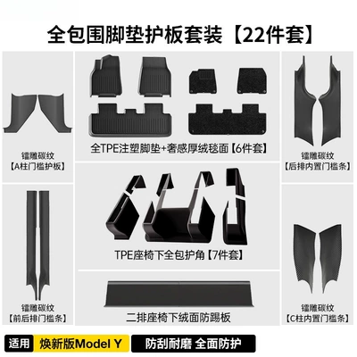and Rear Anti-Kick Panels, Şüşə kənarı xromları/moldingləri - my-refreshed-version-of-environmentally-friendly-tpe-full-surround-foot-pad-guard-set