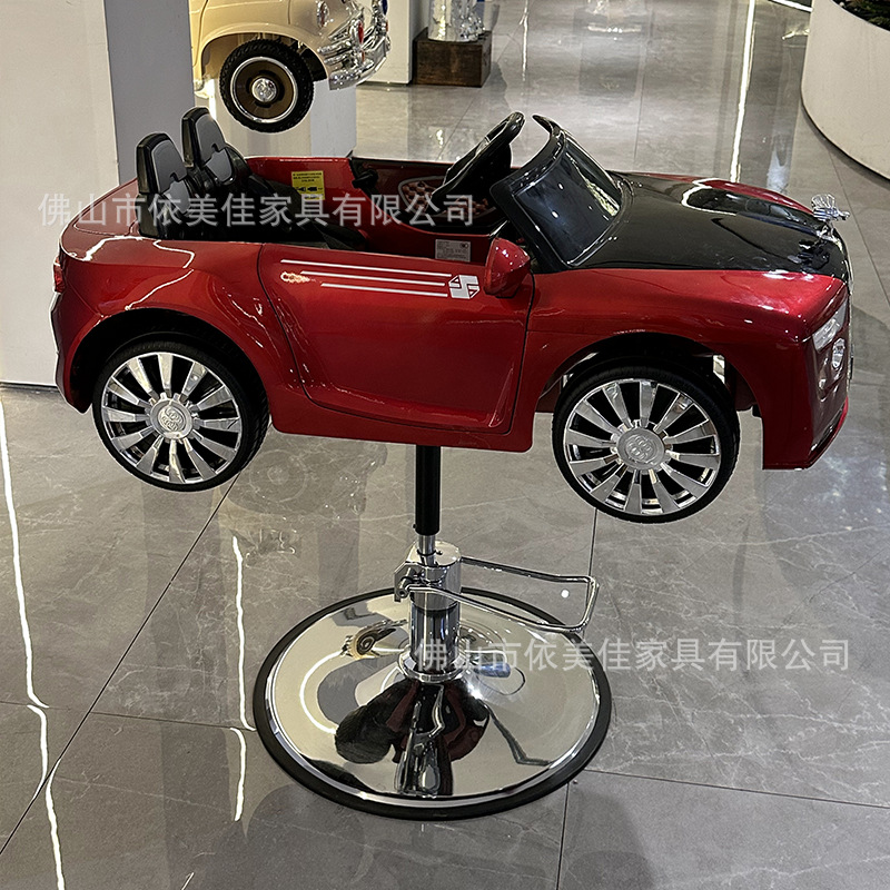 Silla de barbero infantil creativa elevación ajustable silla de barbero de automóviles para niños juguetes de automóviles silla de barbero de automóviles barbería