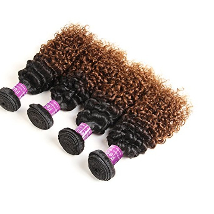 Pelucas africanas transfronterizas, pelucas europeas y americanas para mujeres, cabello rizado pequeño, color degradado, extensiones de cabello sintético de seda resistente a altas temperaturas.