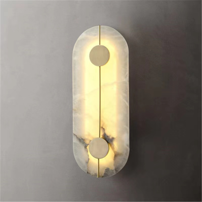 Diseño creativo lámpara de pared moderna faro de fondo decoración de pared cabecera dormitorio bronce lámpara de pared creativa fondo ligero cama minimalista
