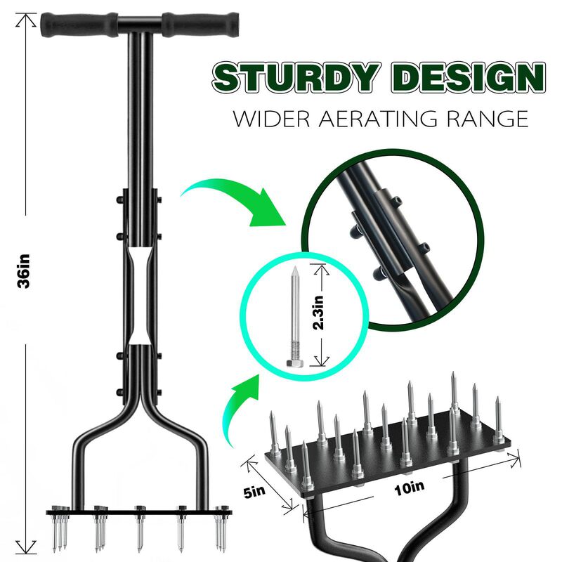 亚马逊新款松土器Lawn Aerator Spike Manual Tool|undefined